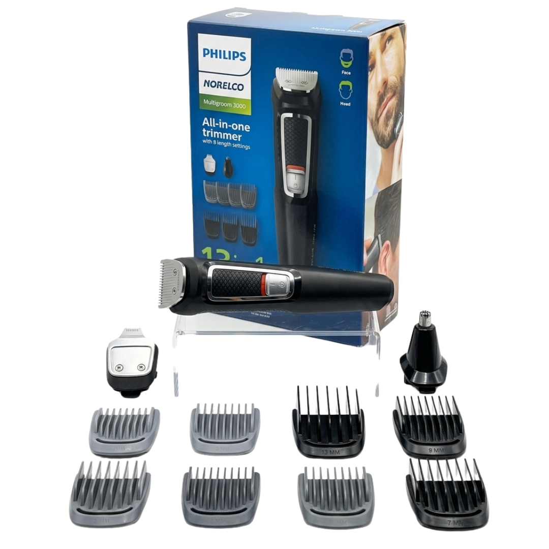 Philips Norelco Multigroom 3000 (ماكينة حلاقة وتشذيب شاملة 13 في 1)