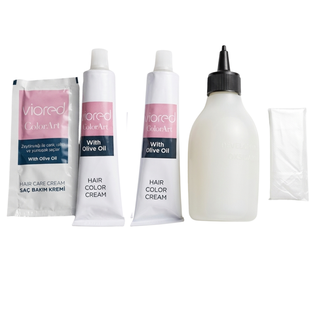 Viored ColorArt Hair Cream، درجة 8.11 "أشقر فاتح رمادي مكثف" (Intense Ash Light Blonde / Yoğun Küllü Açık Kumral).
